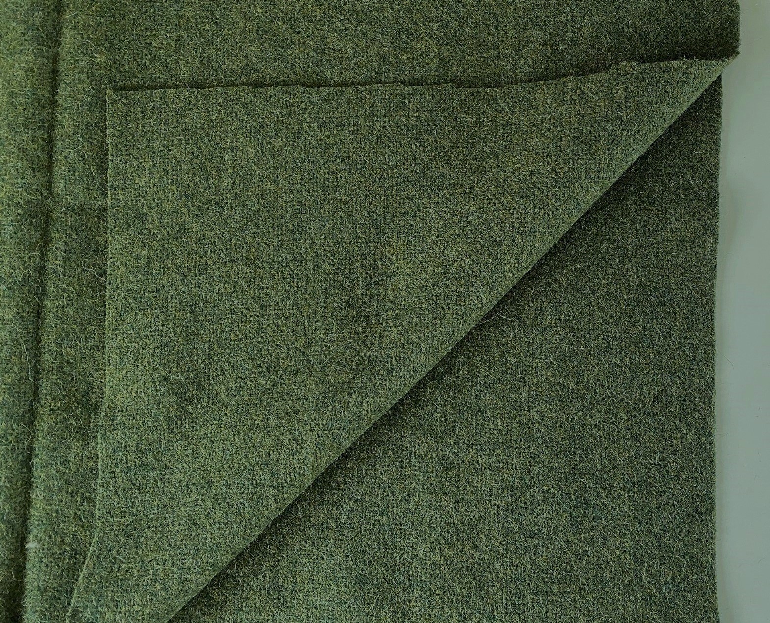 Green mottled upholstery fabric