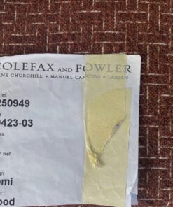 Colefax & Fowler Larsen Remi Wood brown cream bouclé pattern