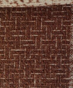 Colefax & Fowler Larsen Remi Wood brown cream bouclé pattern