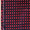 Red and black checkered upholstery fabric