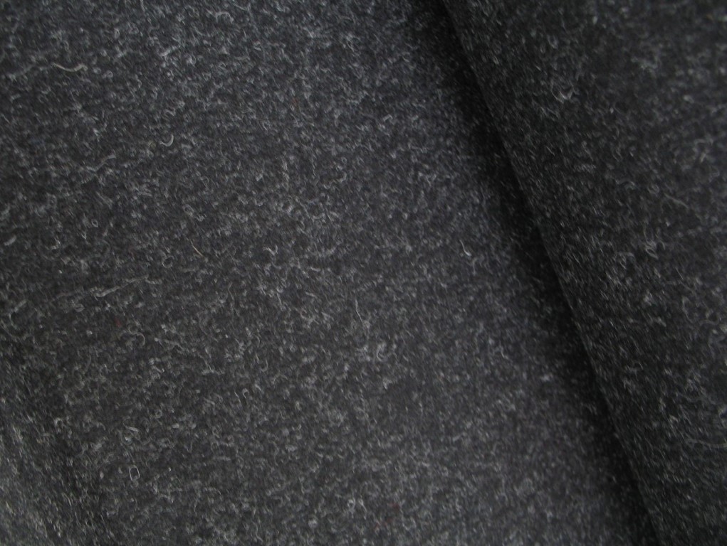 Furniture fabric Earth anthracite grey black felt A