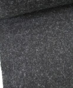 Furniture fabric Earth anthracite grey black felt A