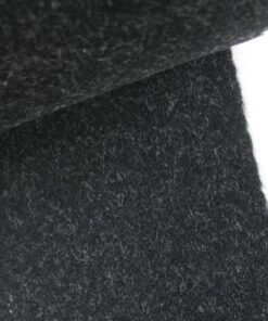 Furniture fabric Earth anthracite grey black felt A