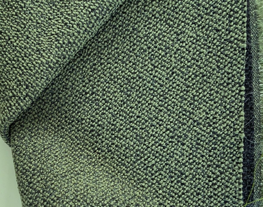 Upholstery fabric boucle soft green grey S
