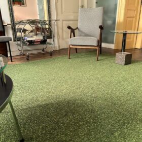 Kasthall carpet green living room