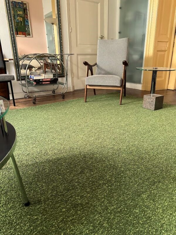 Kasthall carpet green living room