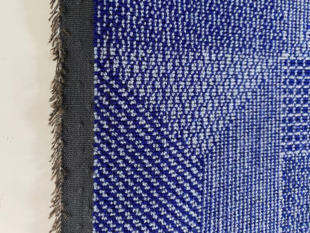 Kvadrat Crystal Field 753 blue-grey pattern