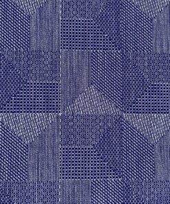 Kvadrat Crystal Field 753 cobalt blue and grey pattern