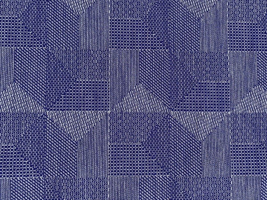 Kvadrat Crystal Field 753 cobalt blue and grey pattern