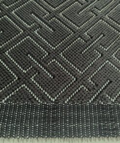 Kvadrat Sahco Grid 0010 grey, cream and white geometric pattern