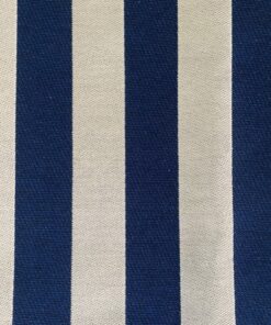 Burton Home Decor Indigo blue and cream-white stripes