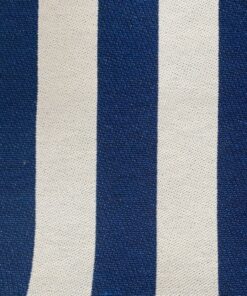 Burton Home Decor Indigo blue and cream-white stripes