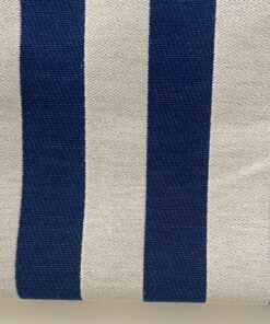 Burton Home Decor Indigo blue and cream-white stripes