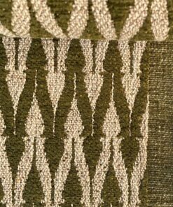 Clochard Fabrics Fiore 02 green and beige pattern