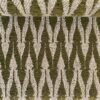 Clochard Fabrics Fiore 02 green and beige pattern