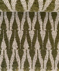 Clochard Fabrics Fiore 02 green and beige pattern
