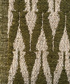 Clochard Fabrics Fiore 02 green and beige pattern