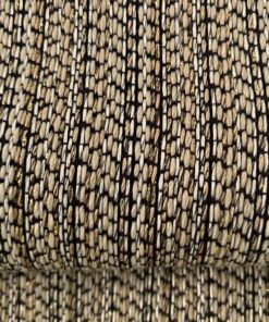Cream beige gold black fabric with vertical stripe