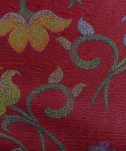 Keymer Amazone 25 floral pattern on red