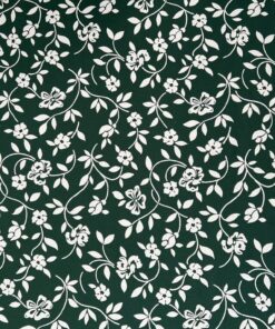 Floral motif white green