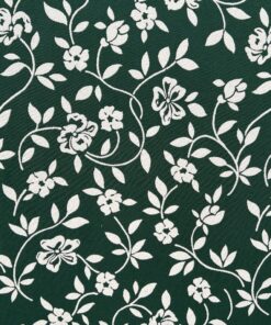 Floral motif white green