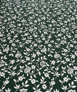 Floral motif white green