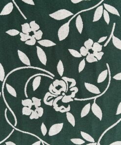 Floral motif white green