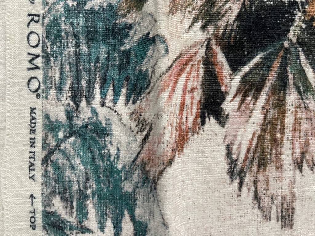 Romo Japura Velvet Amazonite jungle pattern
