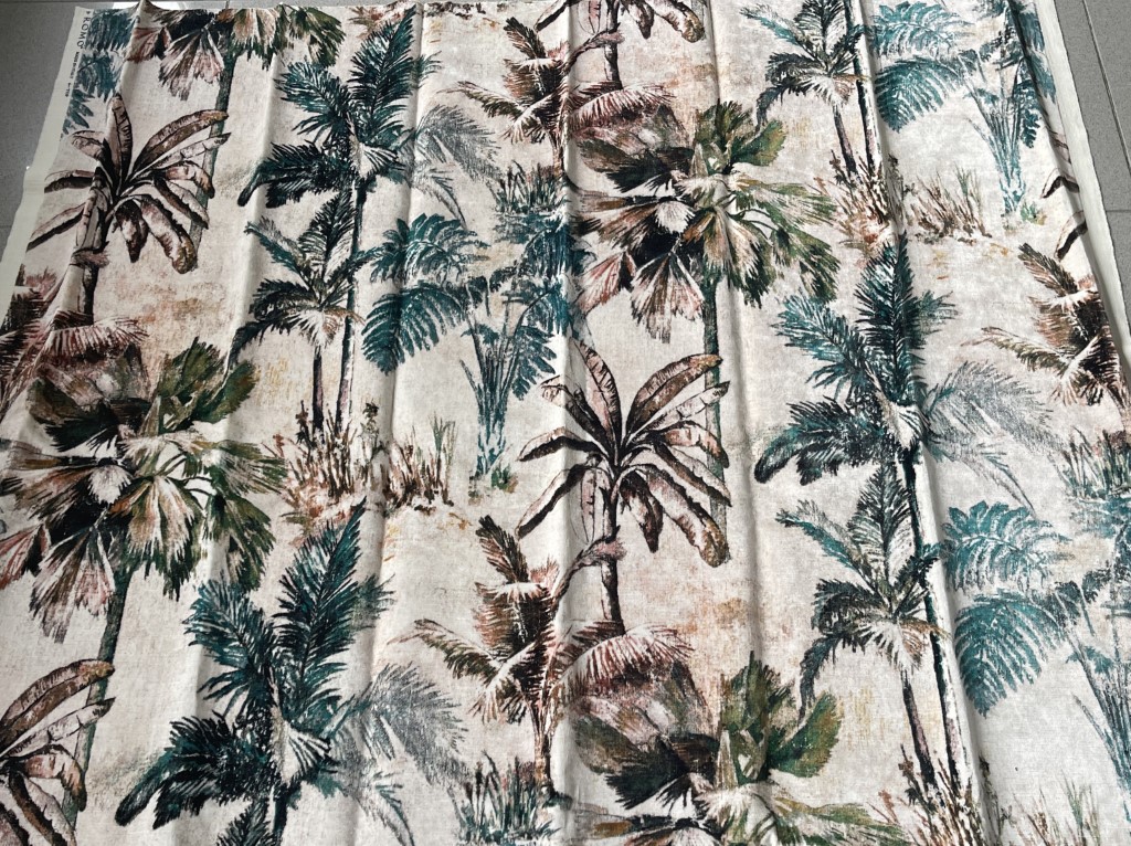 Romo Japura Velvet Amazonite jungle pattern