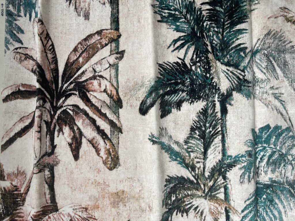Romo Japura Velvet Amazonite jungle pattern