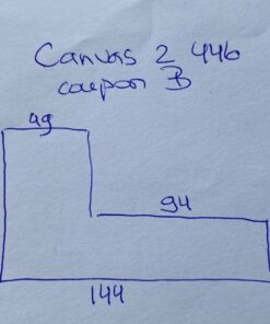 Kvadrat Canvas 2 446 yellow coupon B