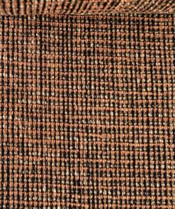 Upholstery fabric pattern orange cream black