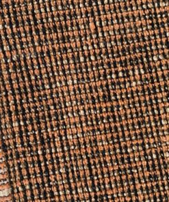 Upholstery fabric pattern orange cream black