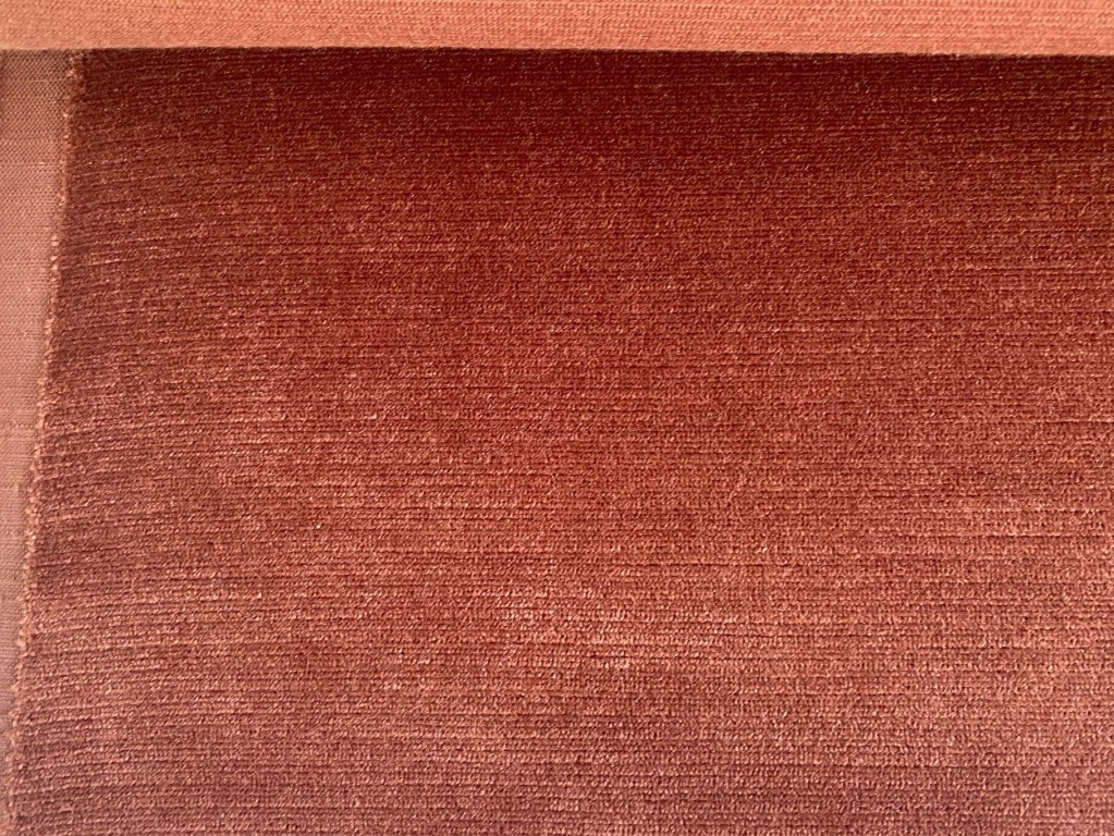 Velvet upholstery fabric pink pile
