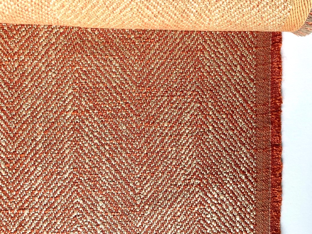 Zoffany Banyan herringbone orange-beige