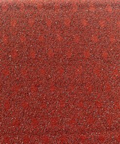 Brownish-orange, black, grey upholstery fabric