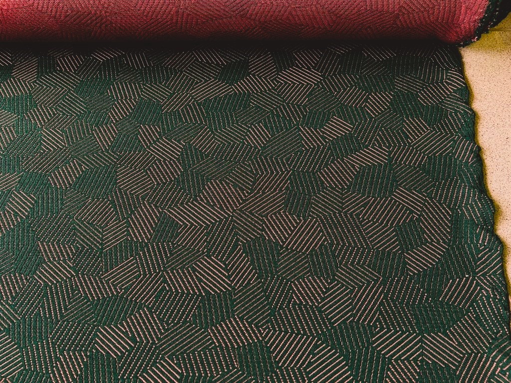 Kvadrat Febrik Razzle Dazzle 0966 green pink