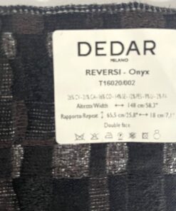 Dedar Milano Reversi Onyx black, brown and silver