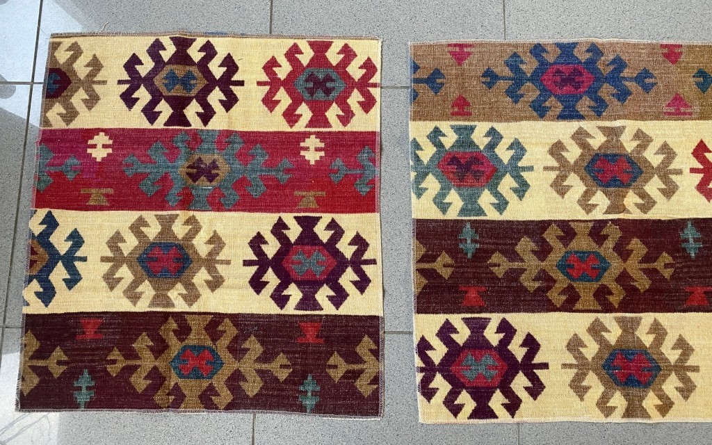 Bundle of 5 quilted upholstery fabrics