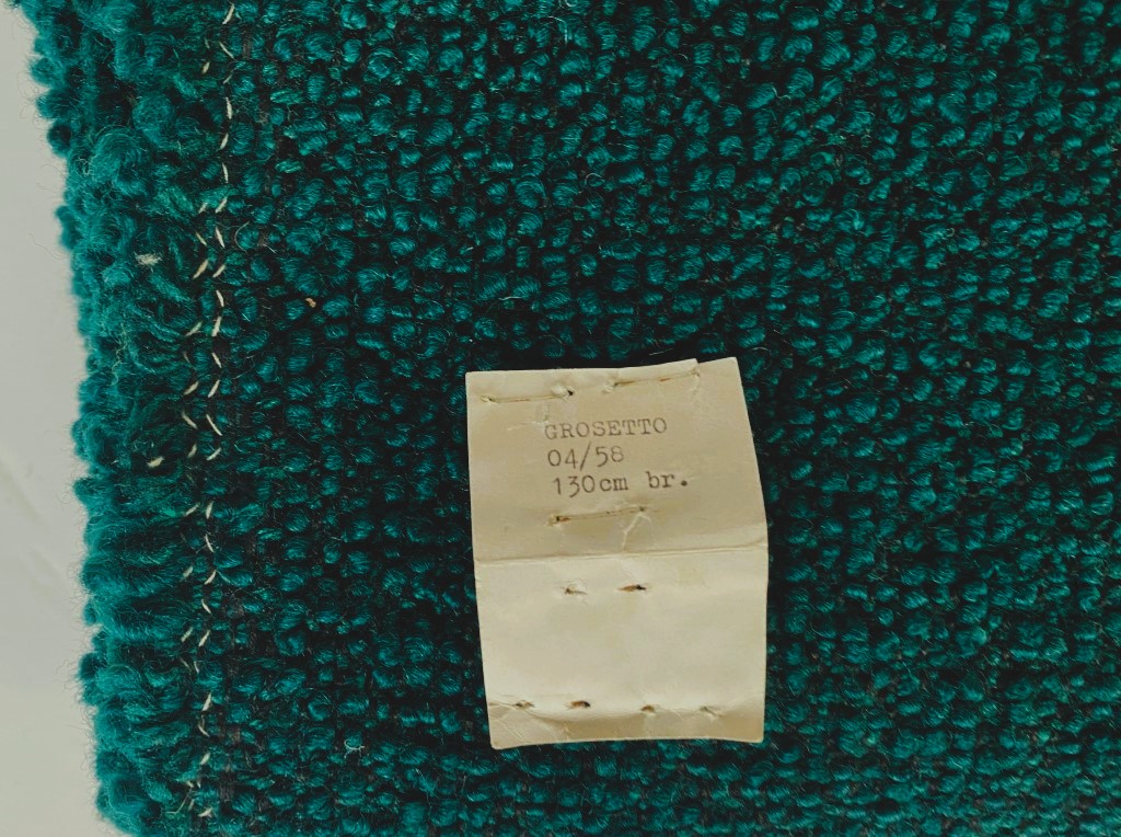 Plough Grosetto 04/58 petrol green blue bouclé