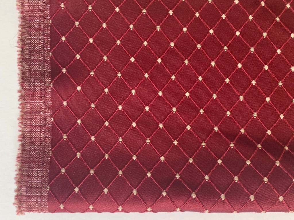 Maggiore dark red checked pattern