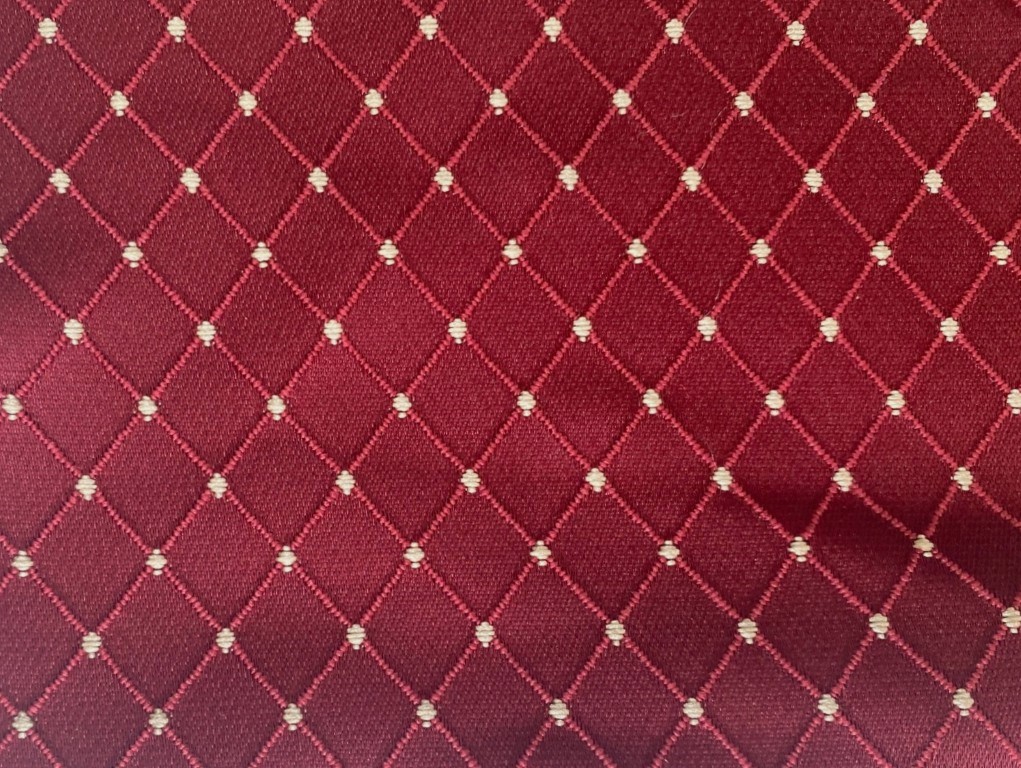Maggiore dark red checked pattern