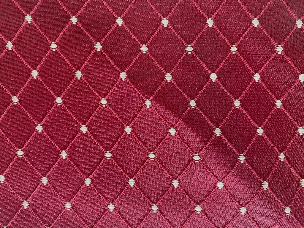Maggiore dark red checked pattern