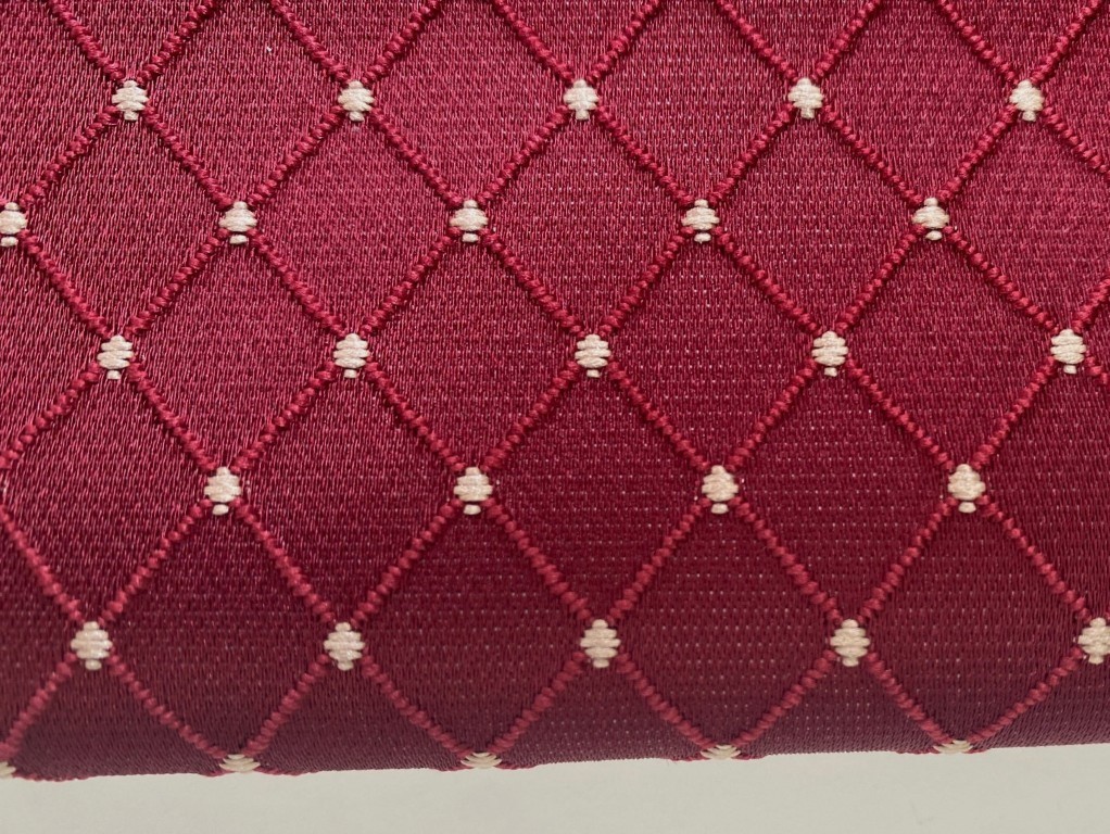 Maggiore dark red checked pattern