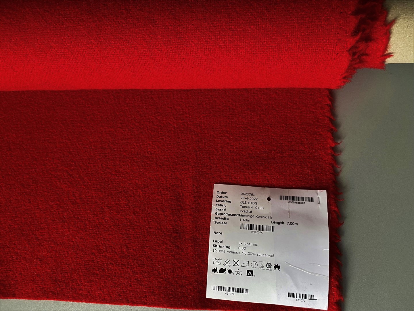 Kvadrat Tonus 4 130 red