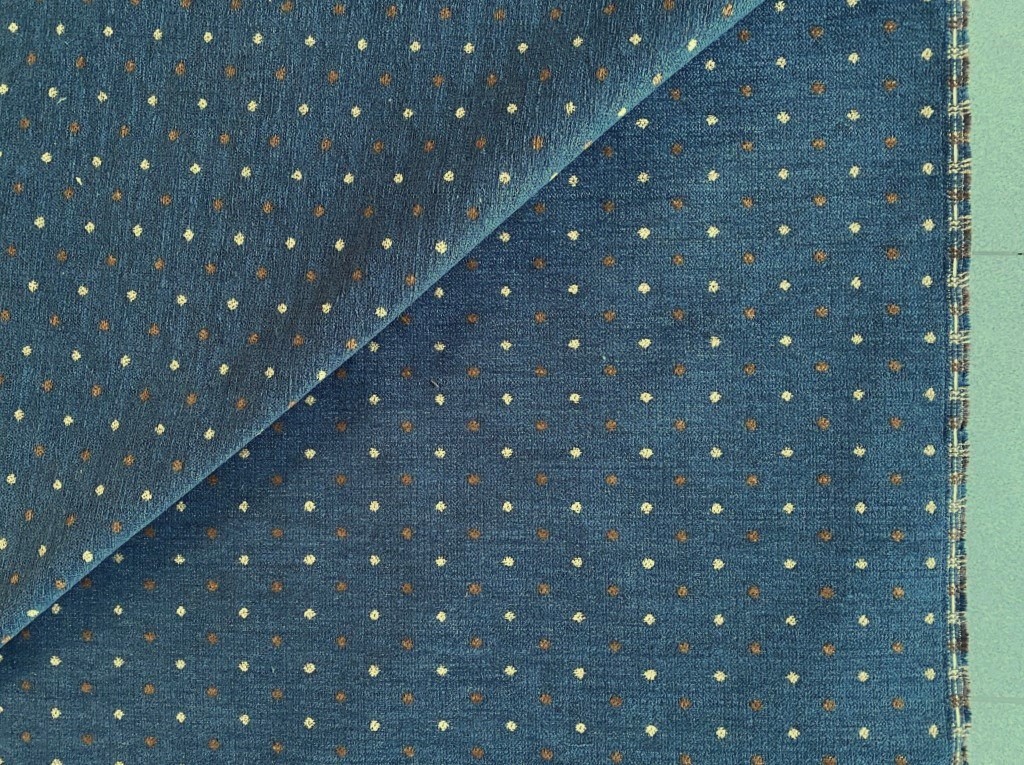 Saum & Viebahn blue with brown dots