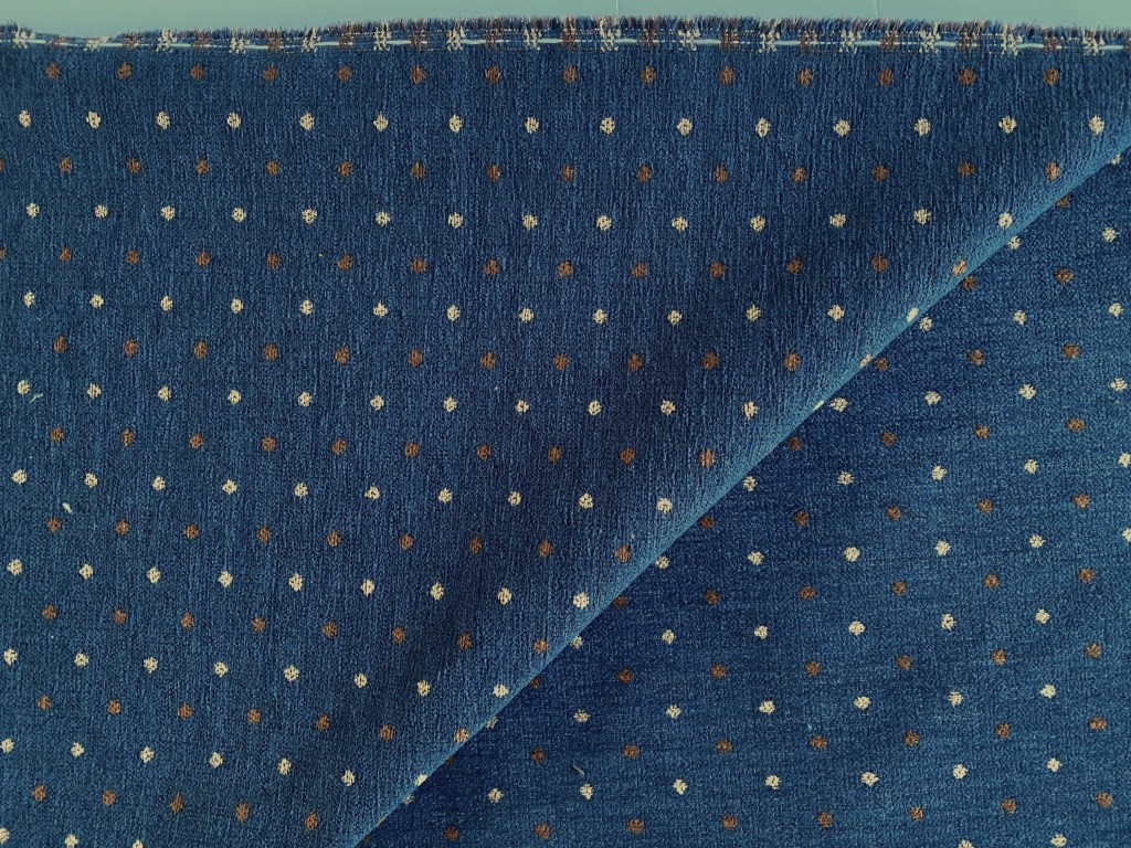 Saum & Viebahn blue with brown dots