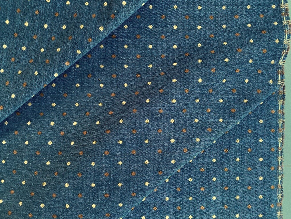 Saum & Viebahn blue with brown dots