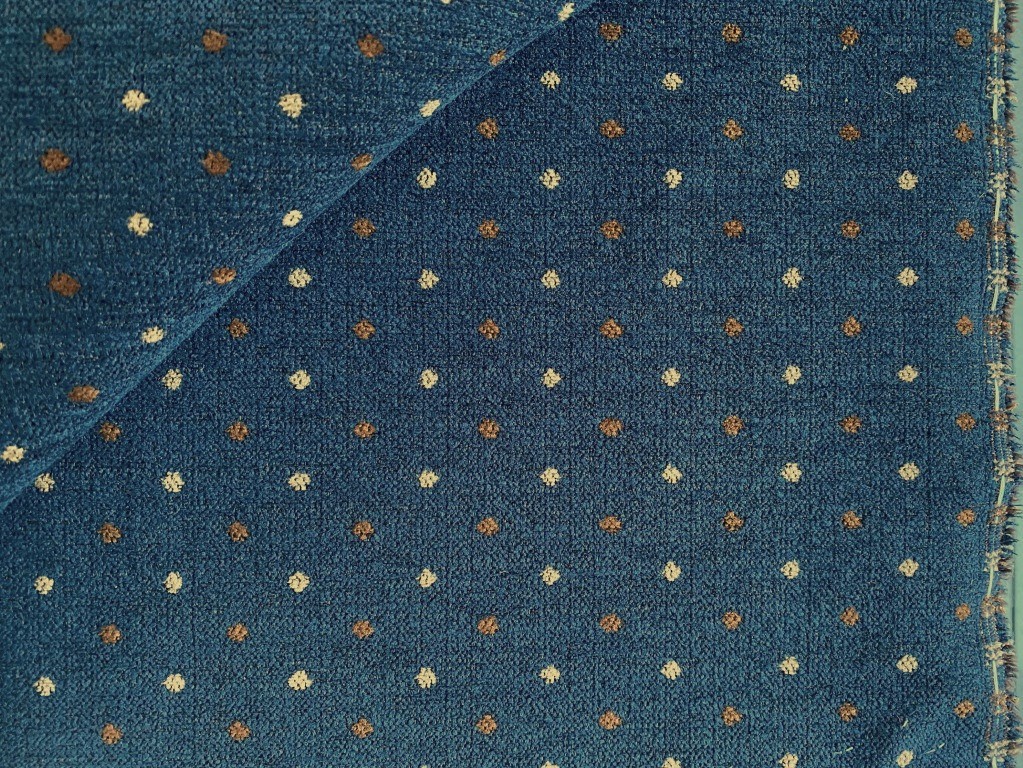 Saum & Viebahn blue with brown dots