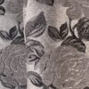 Floral pattern beige brown silver upholstery fabric